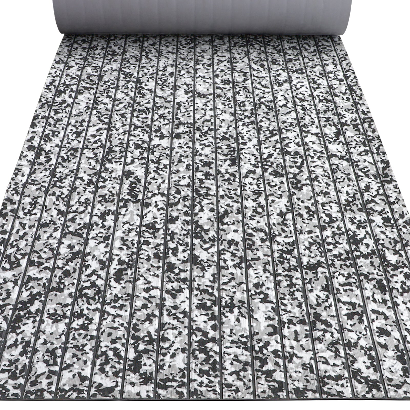 3M Self Adhesive EVA Foam Sheets - Snow Camo and Black U Groove Boat Flooring HzKaiCun