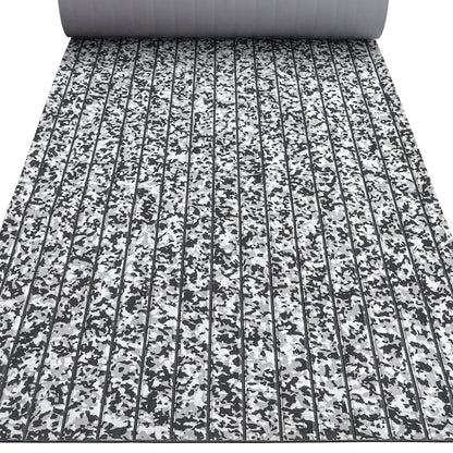 3M Self Adhesive EVA Foam Sheets - Snow Camo and Black U Groove Boat Flooring HzKaiCun