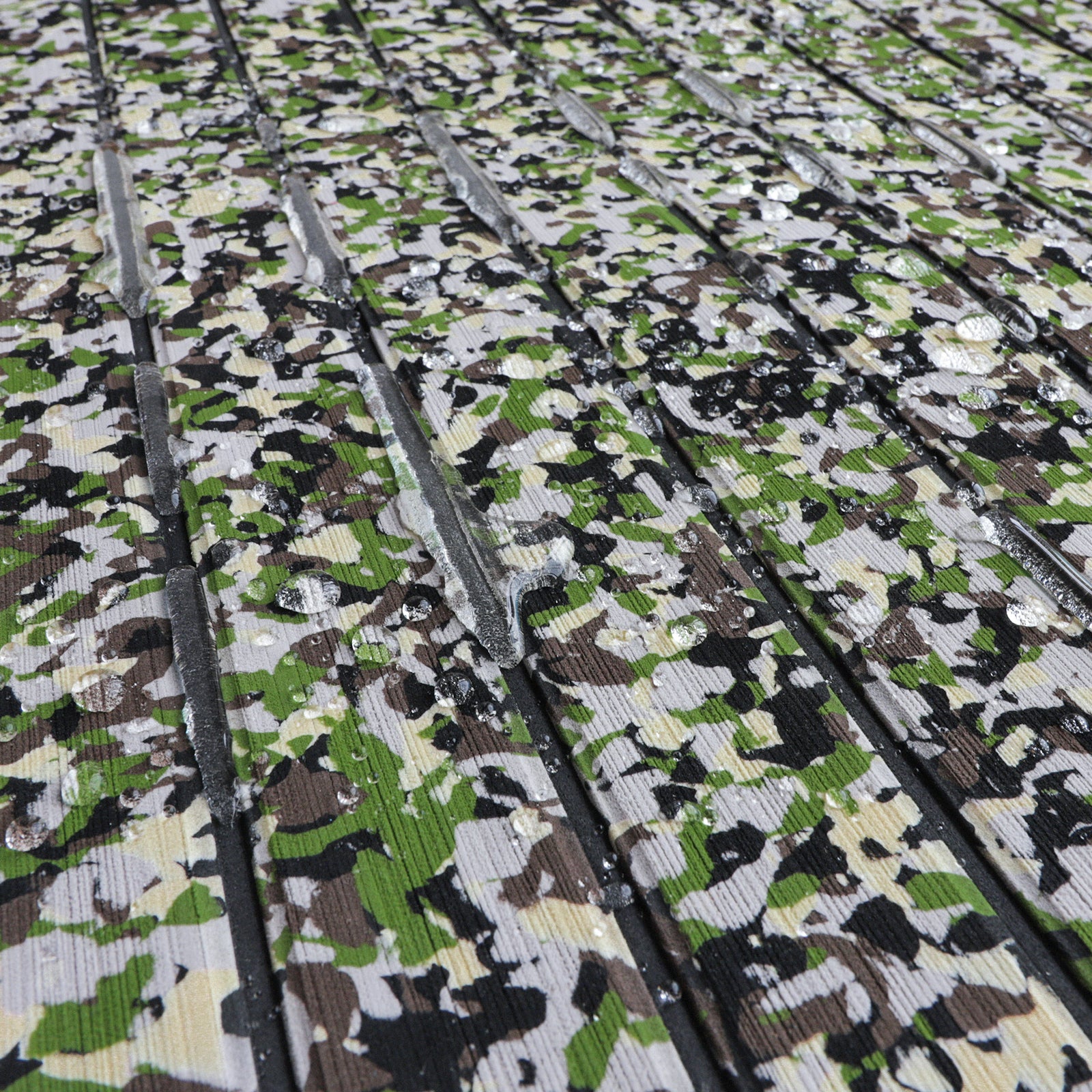 3M Self Adhesive EVA Foam Sheets - Forest Camo and Black U Groove Boat Flooring