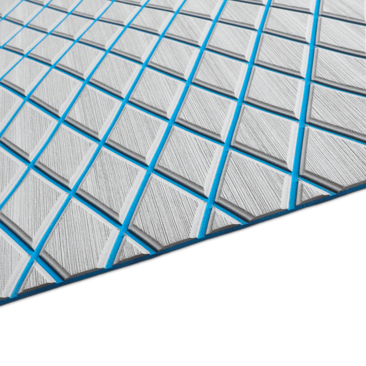 3M Self Adhesive EVA Foam Sheet - Light Gray and Light Blue Large Diamond Boat Flooring Marine Decking HzKaiCun
