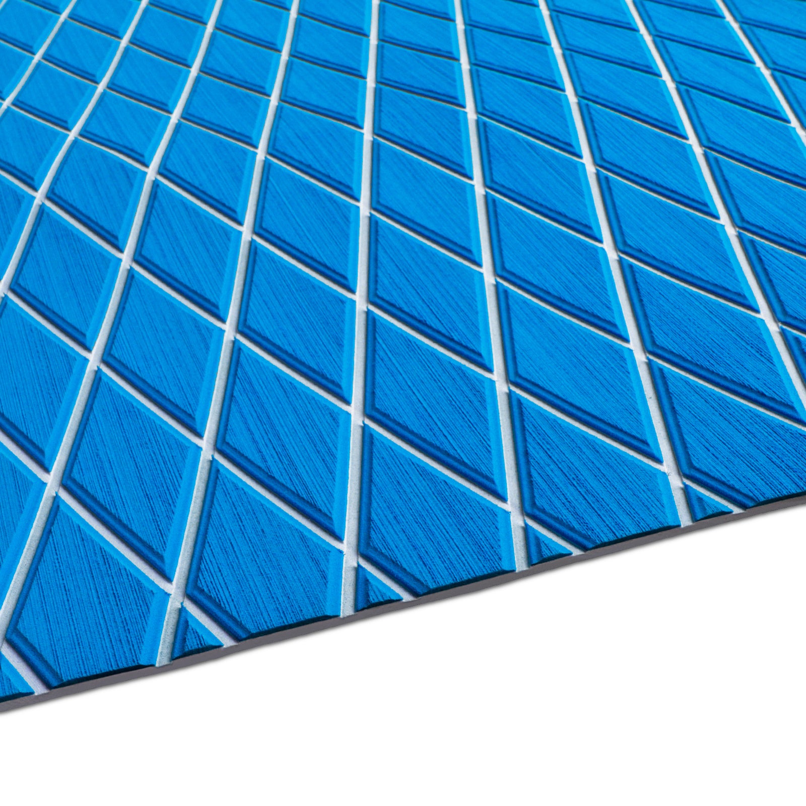 3M Self Adhesive EVA Foam Sheet - Blue and White Large Diamond Boat Flooring Marine Decking