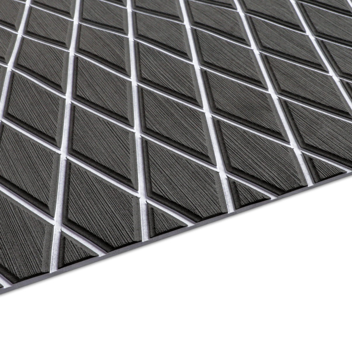 3M Self Adhesive EVA Foam Sheet - Dark Gray and White Large Diamond Boat Flooring Marine Decking HzKaiCun