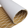3M Self Adhesive EVA Foam Sheet - Light Brown and White Large Diamond Boat Flooring Marine Decking
