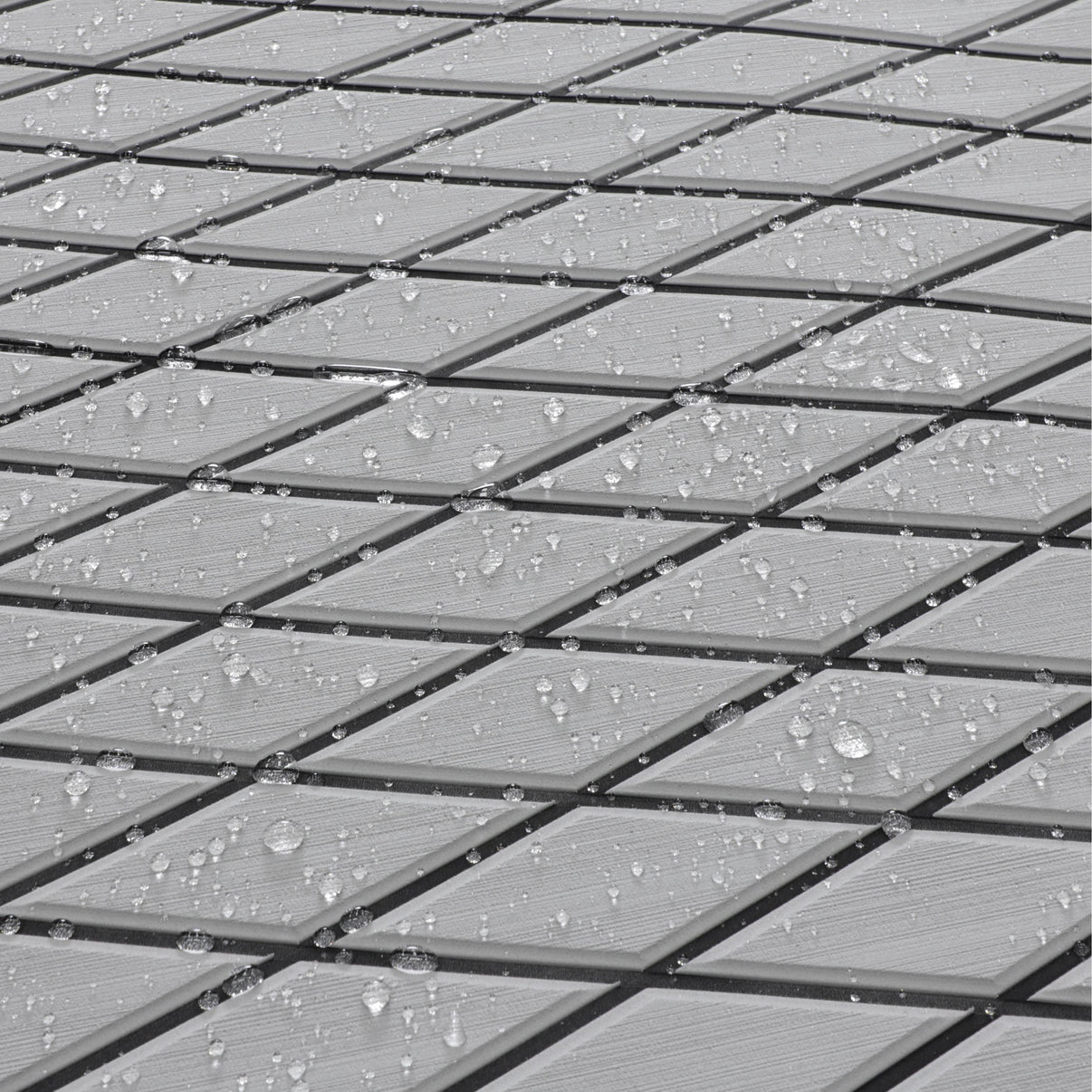 3M Self Adhesive EVA Foam Sheet - Light Gray and Black Large Diamond Boat Flooring Marine Decking HzKaiCun