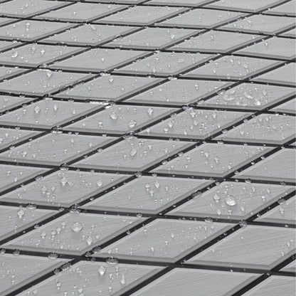 3M Self Adhesive EVA Foam Sheet - Light Gray and Black Large Diamond Boat Flooring Marine Decking HzKaiCun