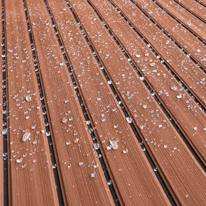 3M Self Adhesive EVA Foam Sheets - Dark Brown and Black Faux Teak U Groove Boat Flooring HzKaiCun