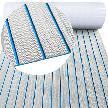 3M Self Adhesive EVA Foam Sheets - Light Gray and Blue H Groove Boat Flooring HzKaiCun