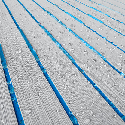 3M Self Adhesive EVA Foam Sheets - Light Gray and Blue H Groove Boat Flooring HzKaiCun
