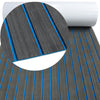 3M Self Adhesive EVA Foam Sheets - Dark Gray and Blue H Groove Boat Flooring