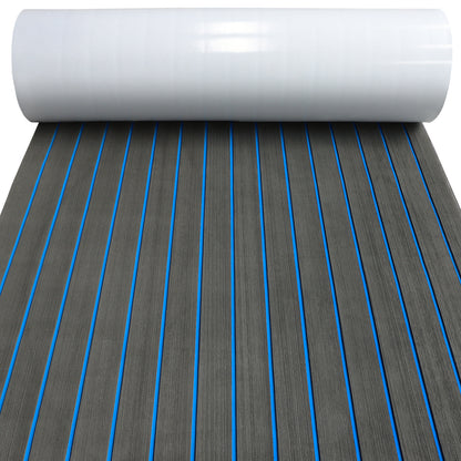 3M Self Adhesive EVA Foam Sheets - Dark Gray and Blue H Groove Boat Flooring HzKaiCun