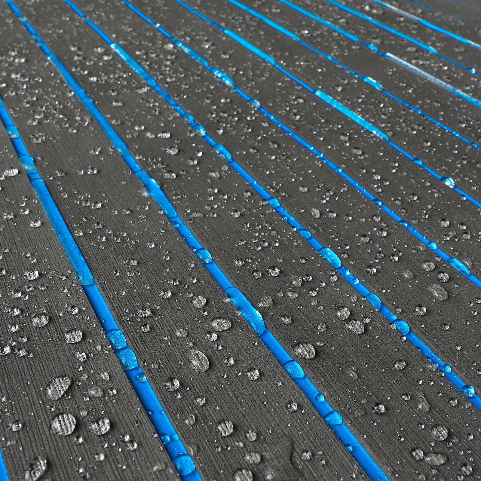 3M Self Adhesive EVA Foam Sheets - Dark Gray and Blue H Groove Boat Flooring