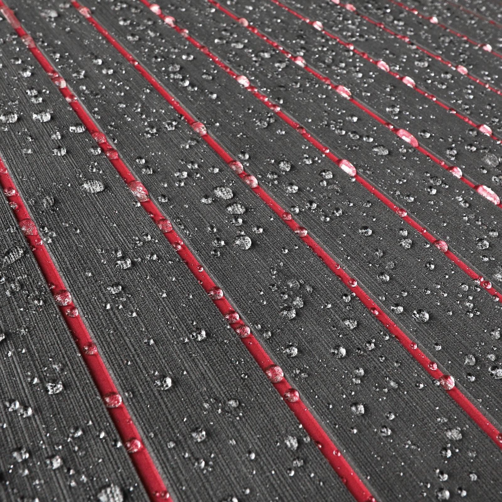 3M Self Adhesive EVA Foam Sheets - Dark Gray and Red H Groove Boat Flooring