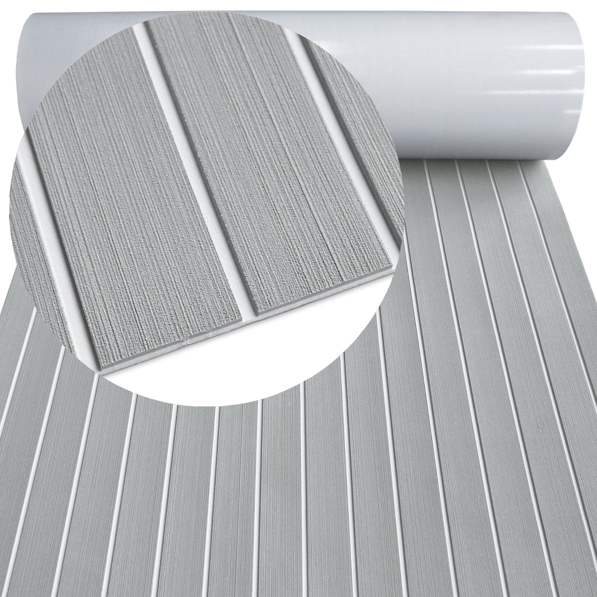 3M Self Adhesive EVA Foam Sheets - Light Gray and White H Groove Boat Flooring HzKaiCun