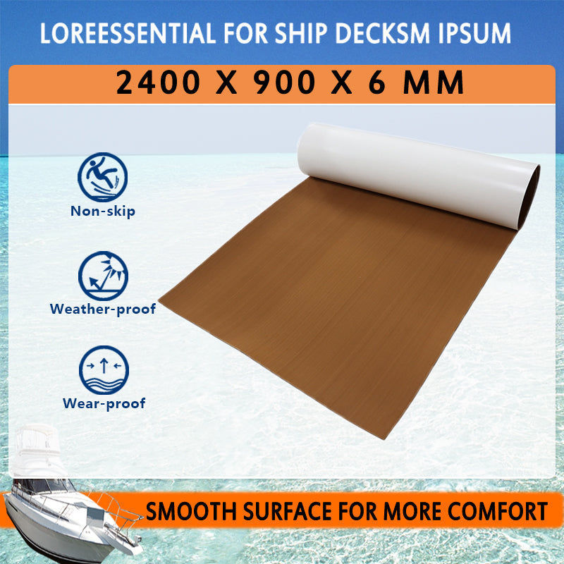 3M Self Adhesive EVA Foam Sheets - Brown Brushed Boat Flooring Marine Decking HzKaiCun