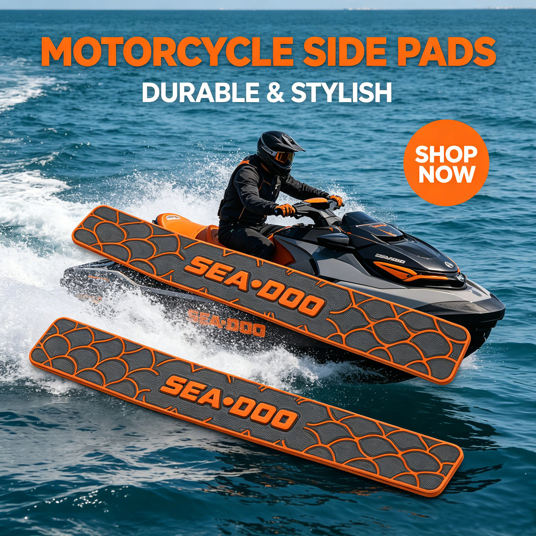 3M Custom EVA Anti-Slip Side Mats for Jet Ski, Personalized Decorative Traction Pad Fit Most Motorboat Models HzKaiCun