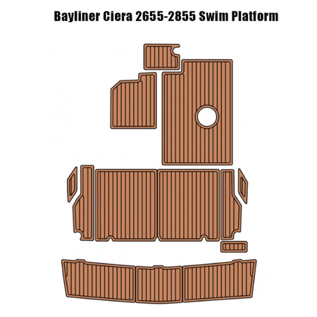 Bayliner Ciera 2655–2855 Swim Platform & Cockpit EVA Foam Boat Flooring