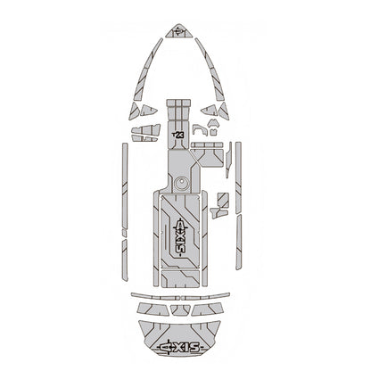 Custom EVA Foam Anti-Slip Deck Mat for 2023 Axis T235 Swim Platform Cockpit, 3M Self-Adhesive Faux Teak Marine Boat Floor Pad, SeaDek MarineMat Gatorstep Style Flooring HzKaiCun