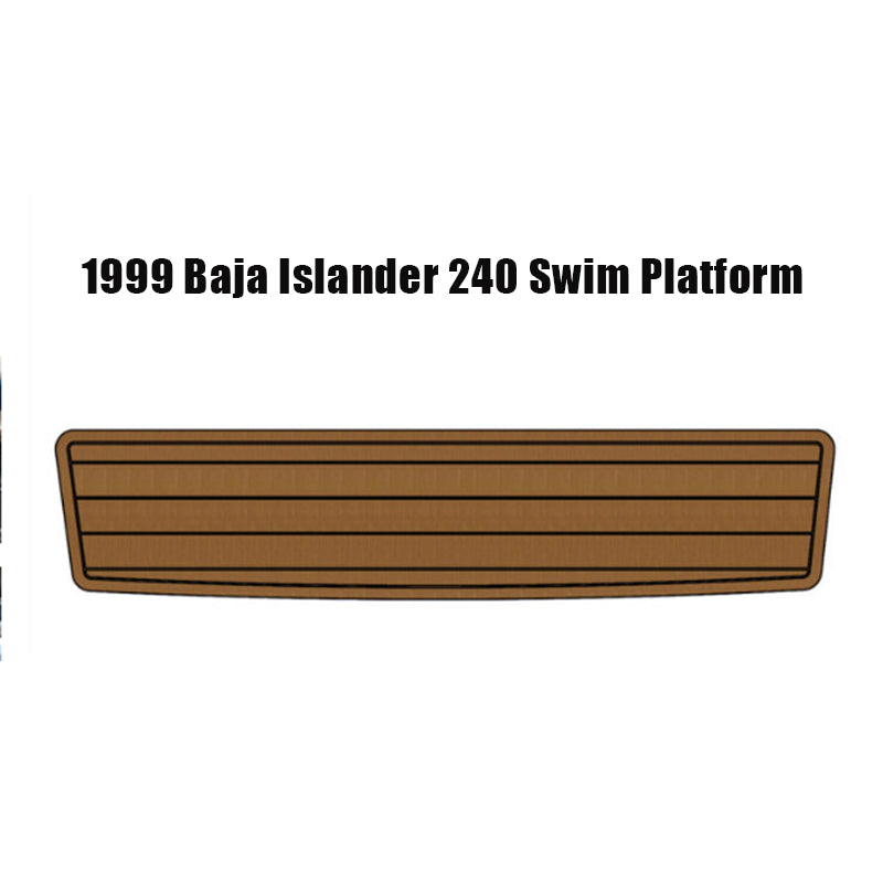 1999 Baja Islander 240 Swim Platform Non-Slip EVA Faux Teak Mat | HZshark HzKaiCun