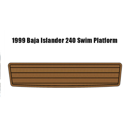 1999 Baja Islander 240 Swim Platform Non-Slip EVA Faux Teak Mat | HZshark HzKaiCun