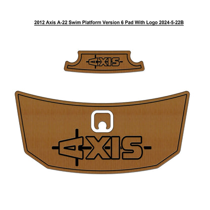 2012 Axis A22 Swim Platform EVA Foam Non Slip Boat Floor Mat, 3M Self Adhesive Faux Teak Marine Deck Pad, SeaDek / MarineMat / Gatorstep Style Custom Boat Flooring HzKaiCun