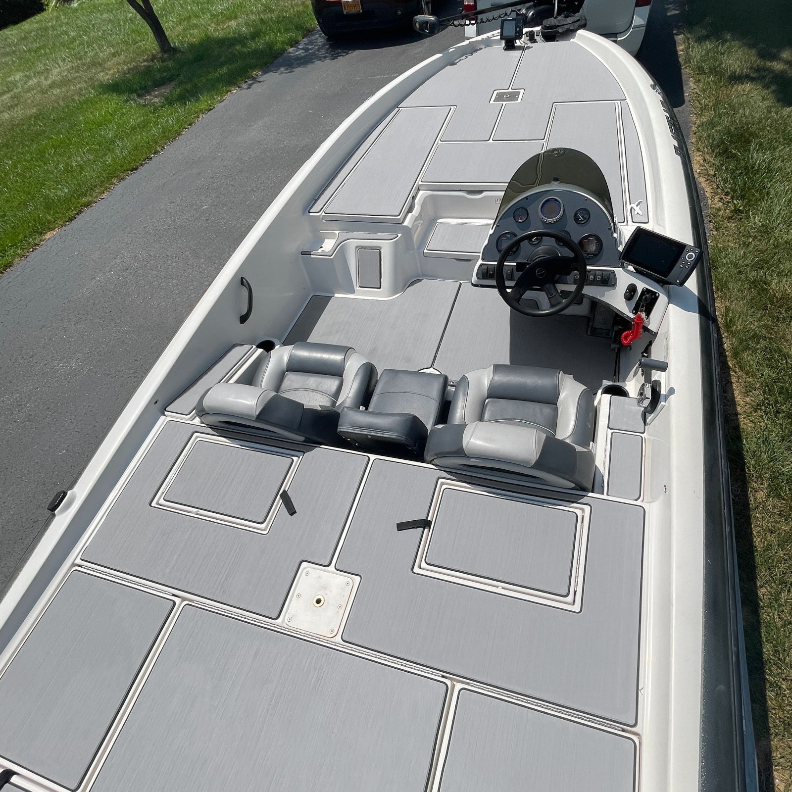 EVA Foam Sheets - Light Gray Brushed Boat Flooring Marine Decking HzKaiCun