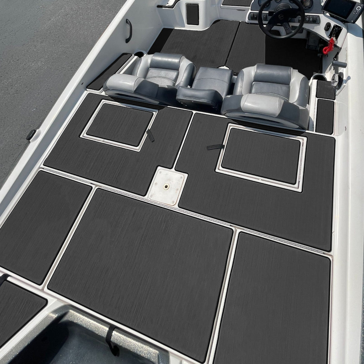 3M Self Adhesive EVA Foam Sheets - Dark Gray Brushed Boat Flooring Marine Decking HzKaiCun