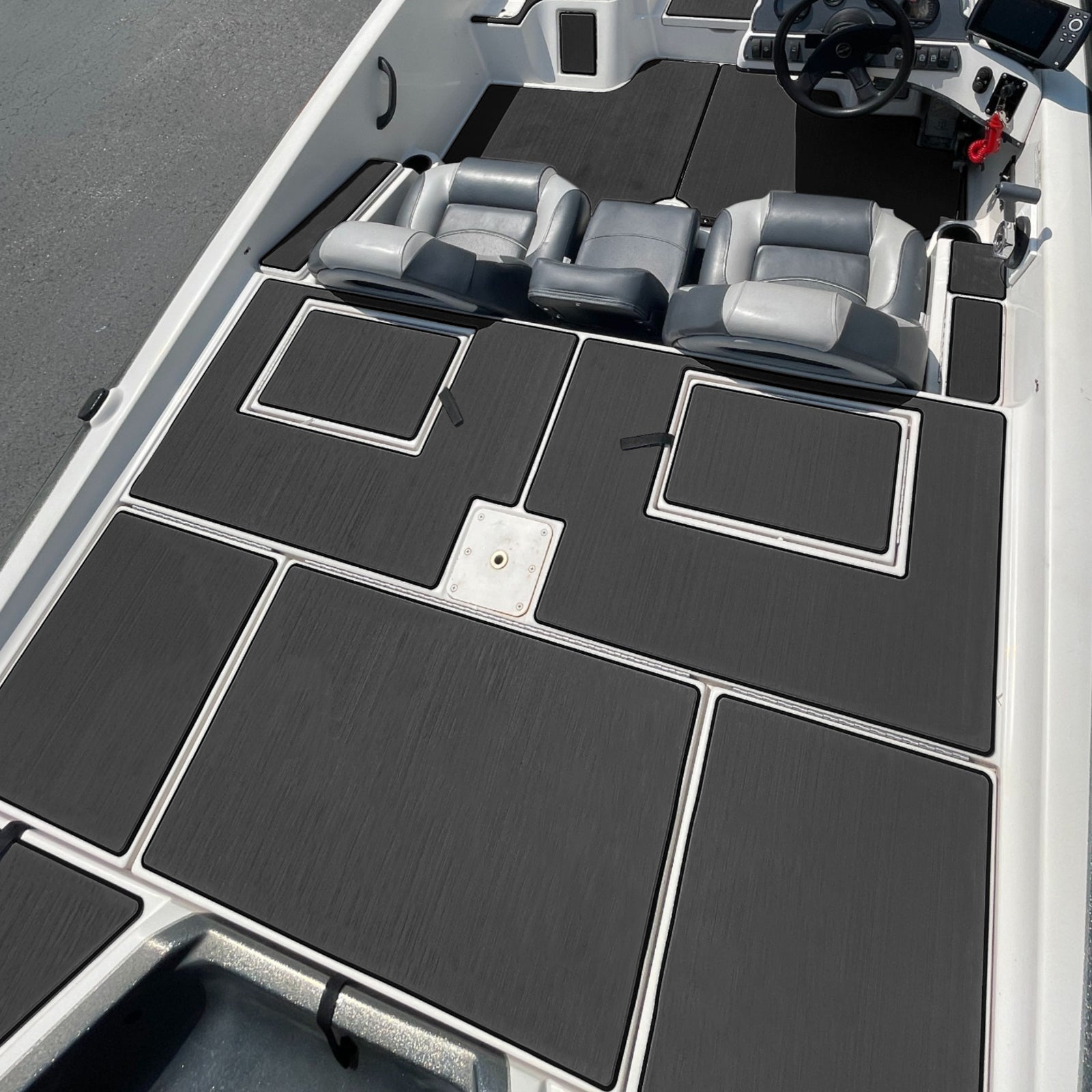 3M Self Adhesive EVA Foam Sheets - Dark Gray Brushed Boat Flooring Marine Decking HzKaiCun