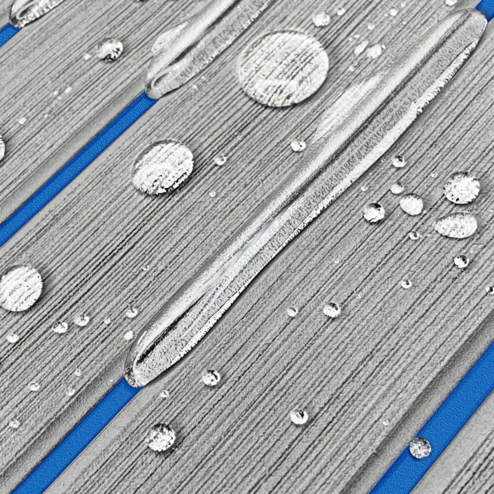 3M Self Adhesive EVA Foam Sheets - Light Gray and Blue U Groove Boat Flooring