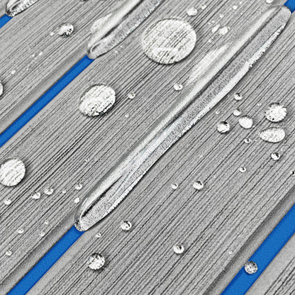 3M Self Adhesive EVA Foam Sheets - Light Gray and Blue U Groove Boat Flooring HzKaiCun